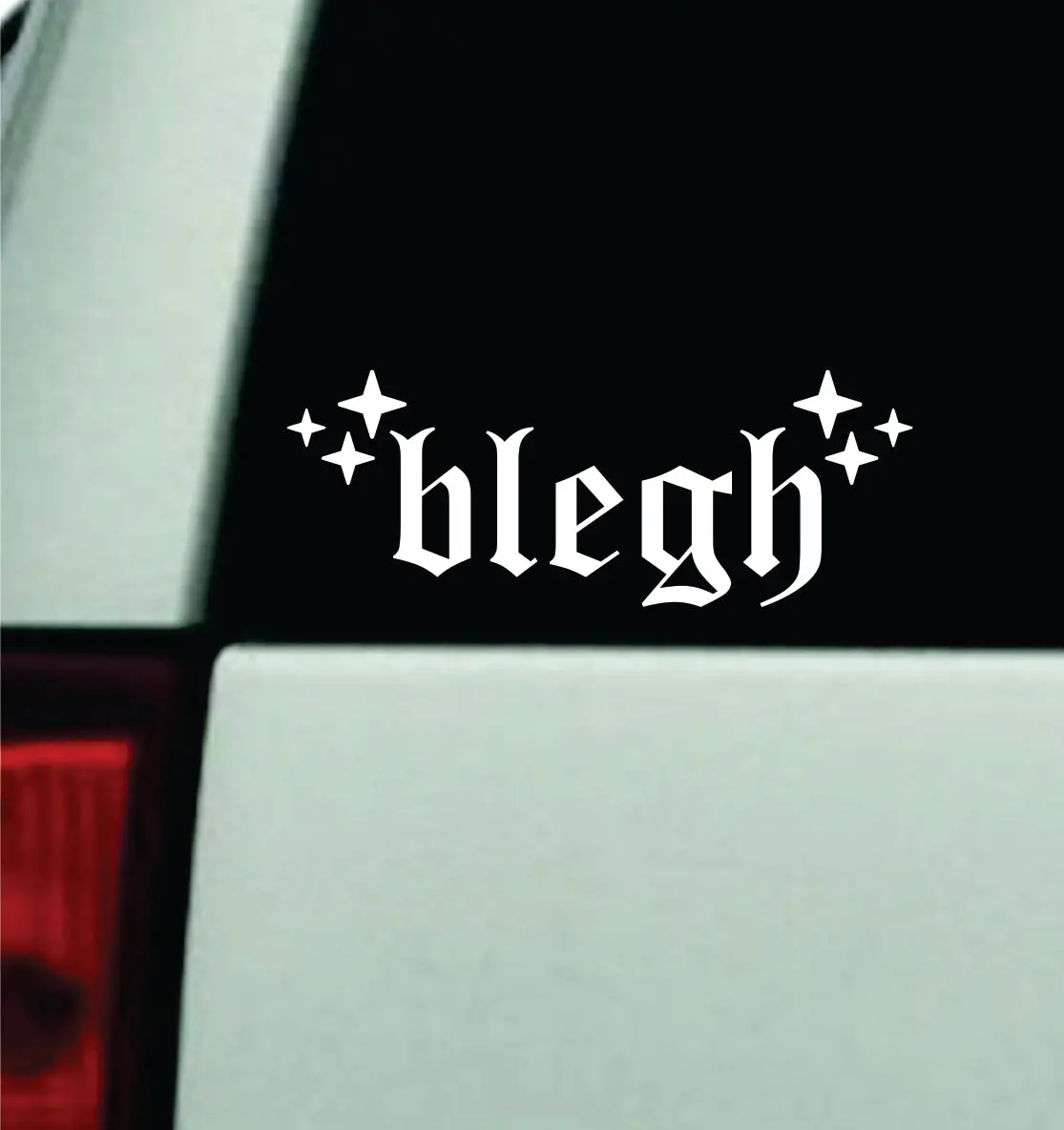 Blegh V9 Car Decal Truck Mirror Window Windshield Bumper Sticker Men Girls Music Emo Metal Goth Hardcore 1