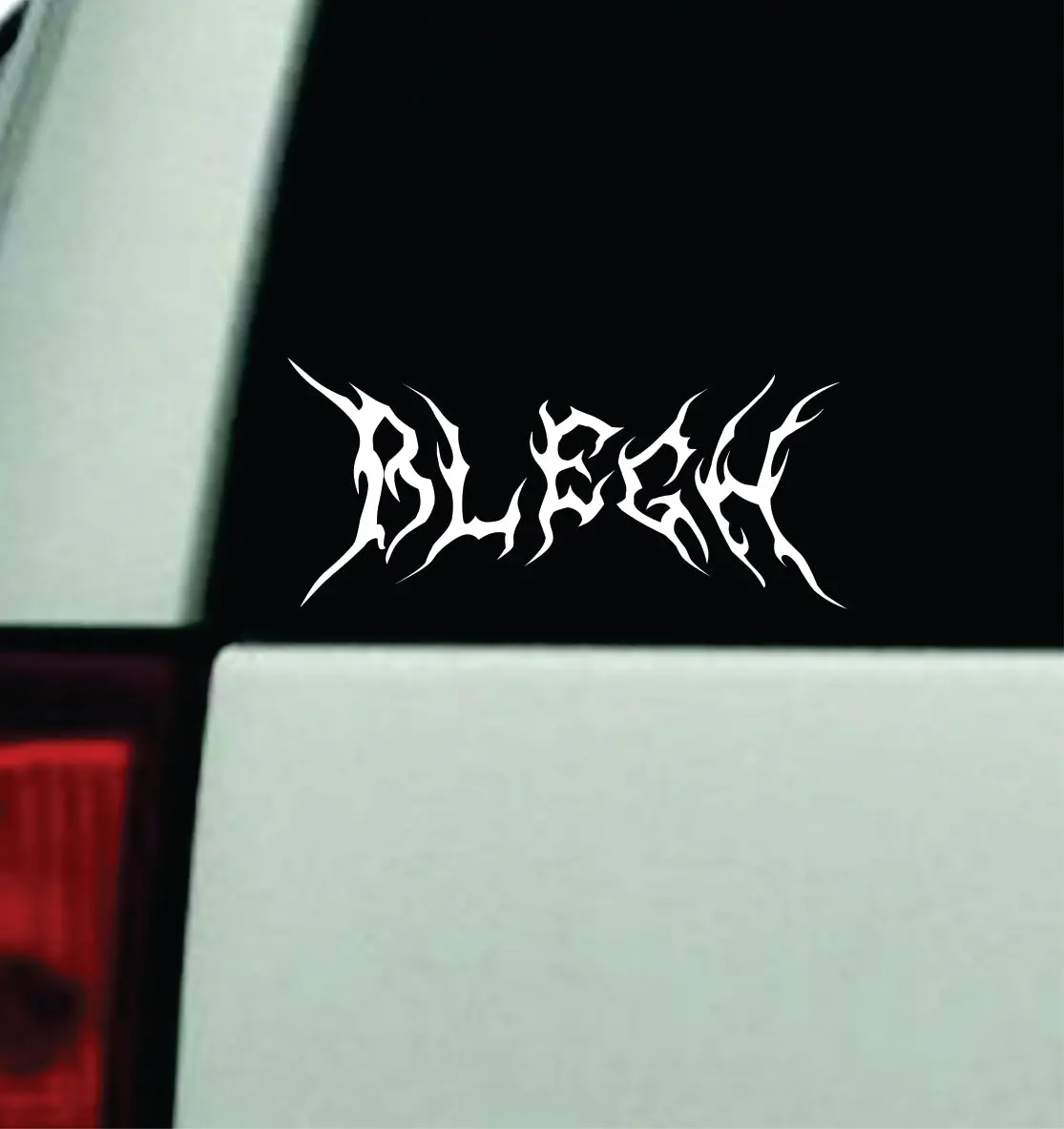 Blegh V6 Car Decal Truck Window Windshield Mirror Rearview Jdm Bumper Sticker Vinyl Quote Girls Music Emo Goth Screamo Hardcore Metal Rock Concert Blegh 1