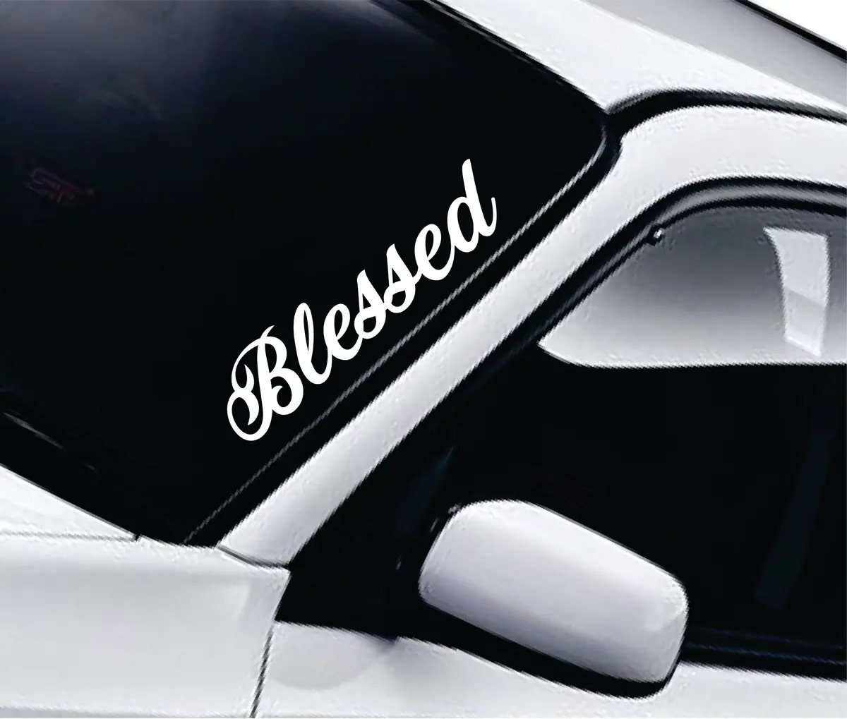 Blessed Car Decal Truck Window Windshield Jdm Sticker Vinyl Quote Drift Men Automobile Street Racing Sadboyz Broken Heart Club Japanese 1