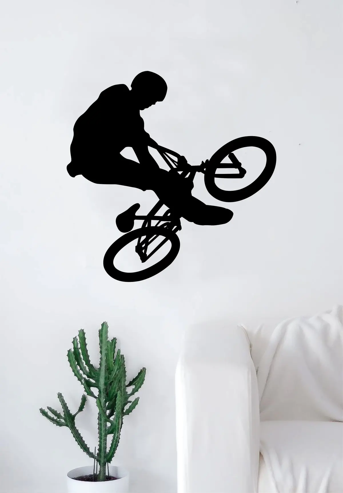 Bmx Biker V7 Wall Decal Home Room Bedroom Decor Vinyl Art Sticker Sports Teen Kids Bike Bicycle Boy Girl 1