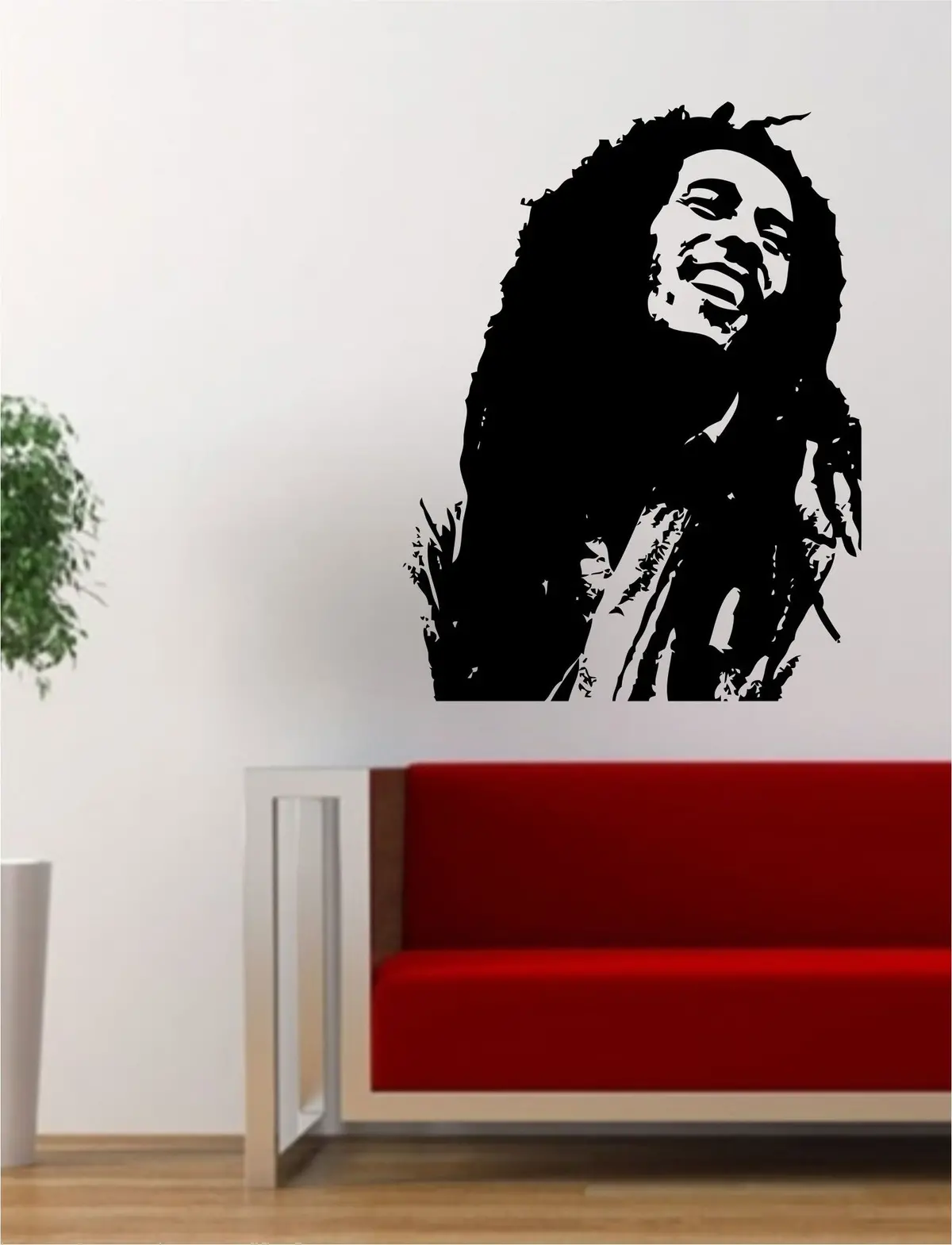 Bob Marley Version 1 People Music Reggae Rasta Decal Sticker Wall Vinyl Decor Art 1