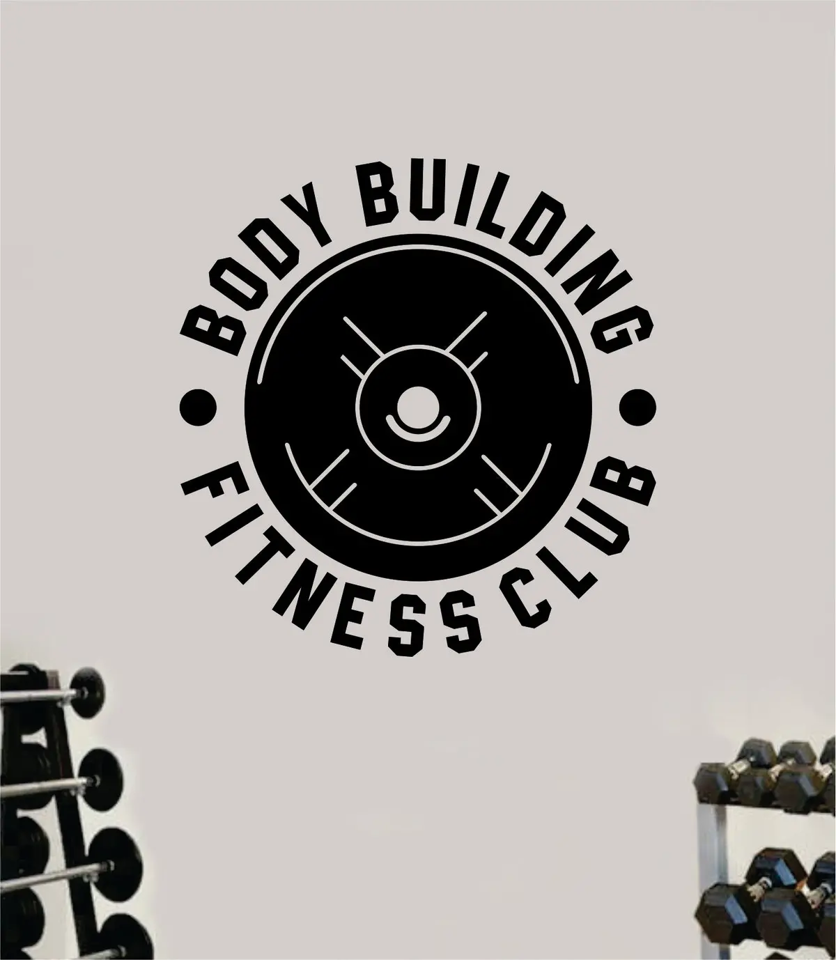 Body Building Fitness Club Wall Decal Home Decor Bedroom Room Vinyl Sticker Art Teen Work Out Quote Beast Gym Lift Strong Inspirational Motivational Health School 1