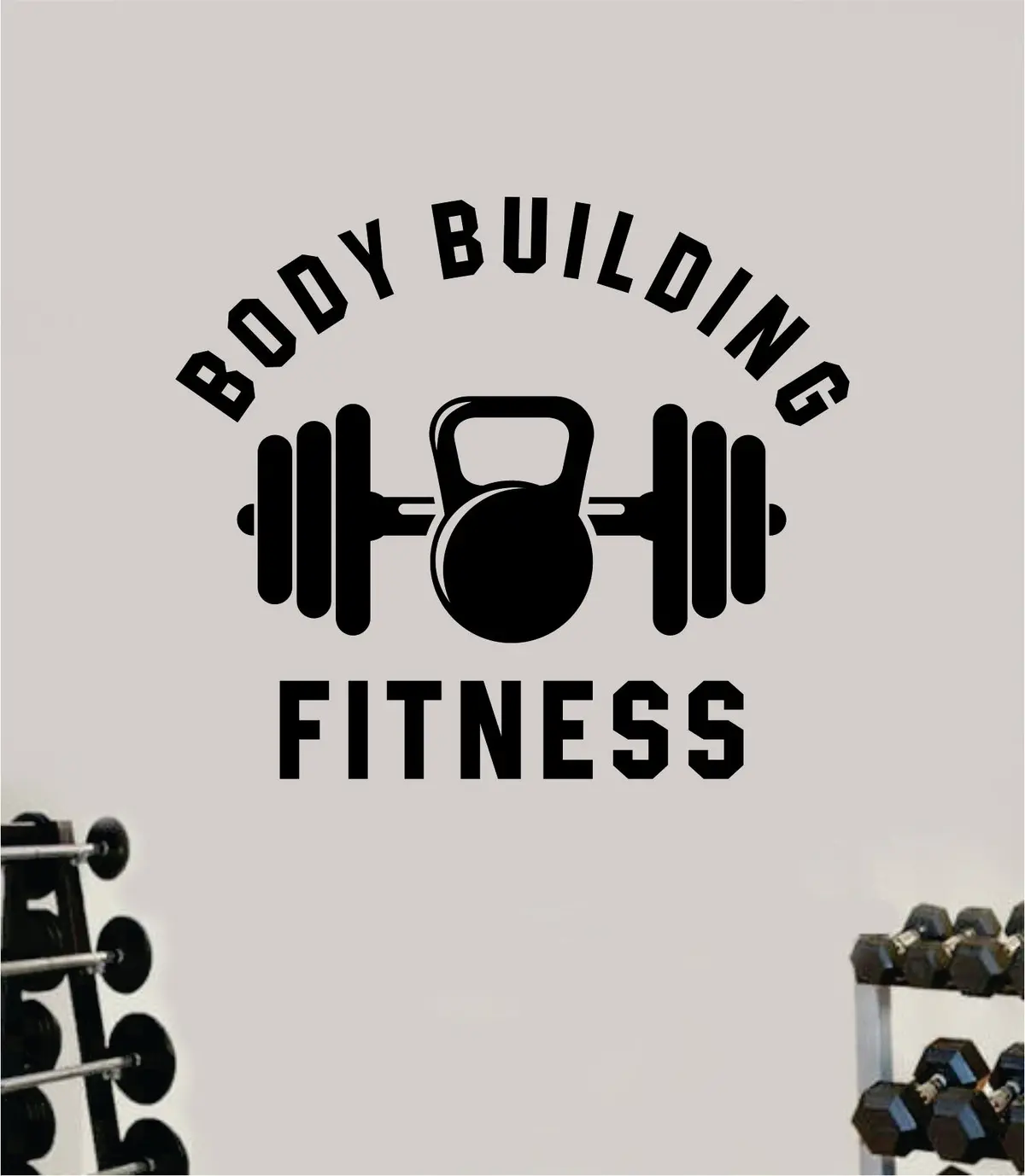 Body Building Fitness Gym Wall Decal Home Decor Bedroom Room Vinyl Sticker Art Teen Work Out Quote Beast Lift Strong Inspirational Motivational Health School 1