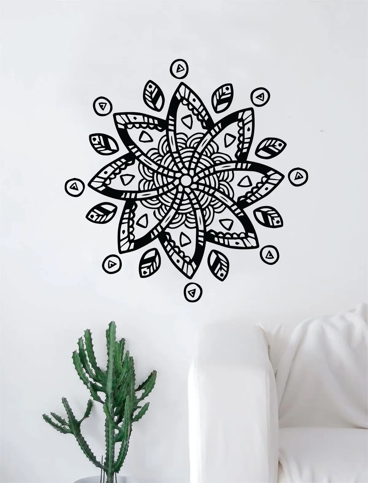 Boho Design V4 Decal Sticker Wall Vinyl Art Home Decor Teen Beautiful Yoga Namaste Mandala 1