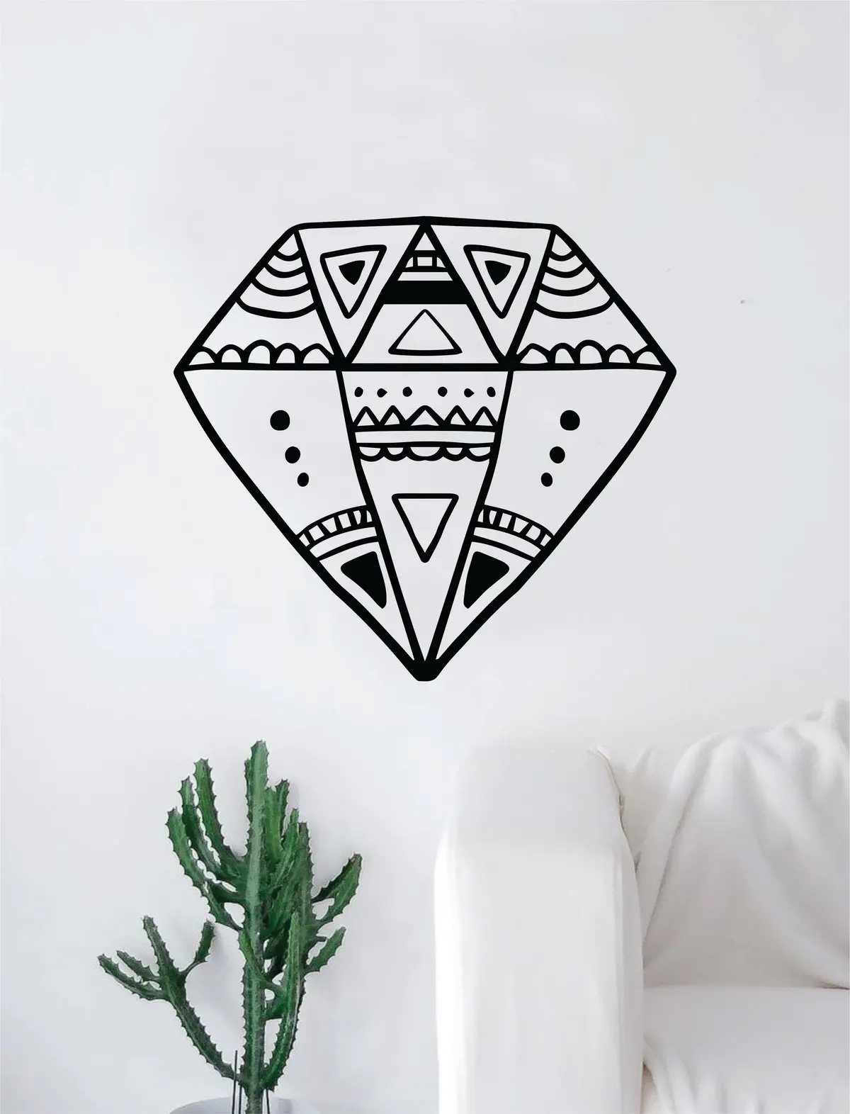 Boho Diamond Decal Sticker Wall Vinyl Art Home Decor Teen Beautiful Design Shine Bright 1