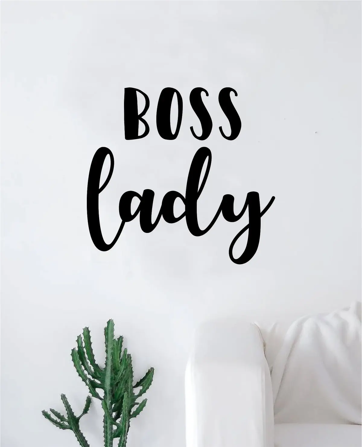 Boss Lady Wall Decal Sticker Vinyl Art Bedroom Living Room Decor Decoration Teen Quote Inspirational Motivational Cute Girls Woman Feminism Feminist Empowerment 1
