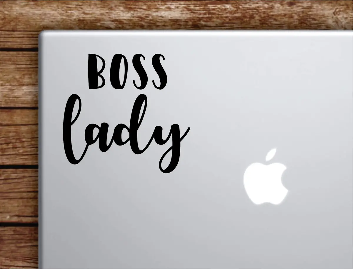 Boss Lady Laptop Wall Decal Sticker Vinyl Art Quote Macbook Apple Decor Car Window Truck Teen Inspirational Girls 1