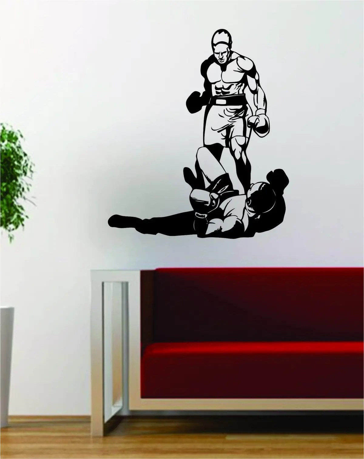 Boxing Knock Out Boxer Fight Sports Design Decal Sticker Wall Vinyl Art Decor Home 1
