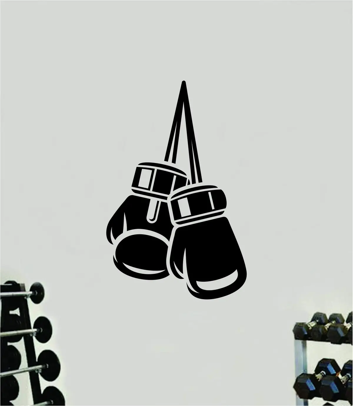Boxing Gloves V2 Wall Decal Home Decor Art Sticker Vinyl Bedroom Room Sports Inspirational Motivational Boxer Mma Ring Gym Fitness 1