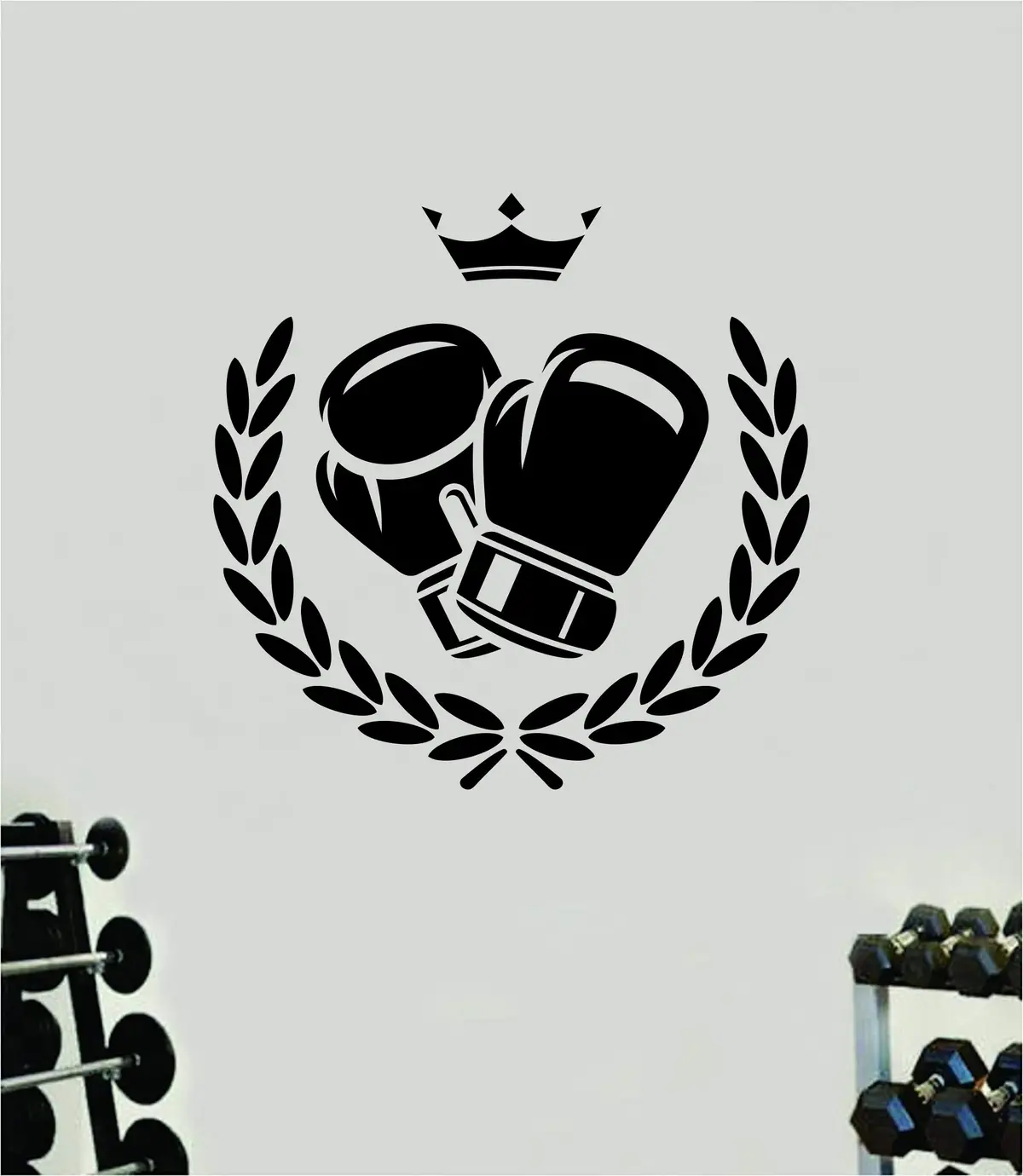 Boxing Gloves Wall Decal Home Decor Art Sticker Vinyl Bedroom Room Sports Inspirational Motivational Boxer Mma Ring Gym Fitness 1