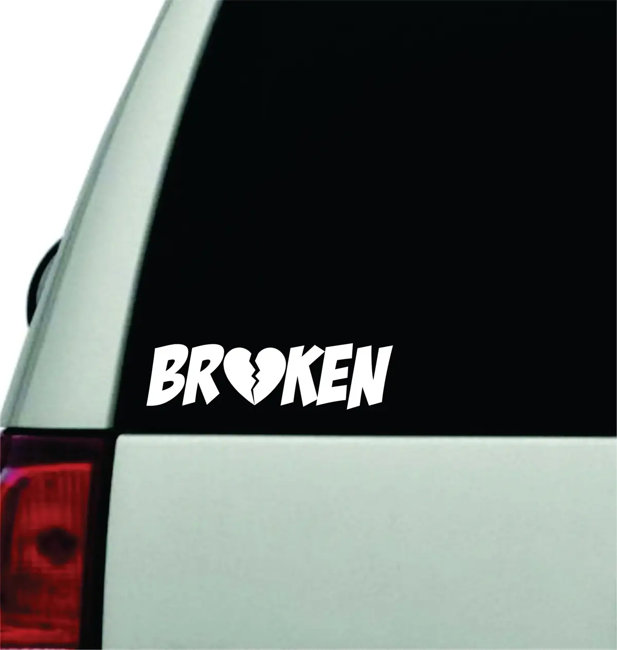 Broken Wall Decal Car Truck Window Windshield Jdm Sticker Vinyl Lettering Quote Boy Girl Funny Sadboyz Racing Men Meme Broken Heart Club Tiktok 1