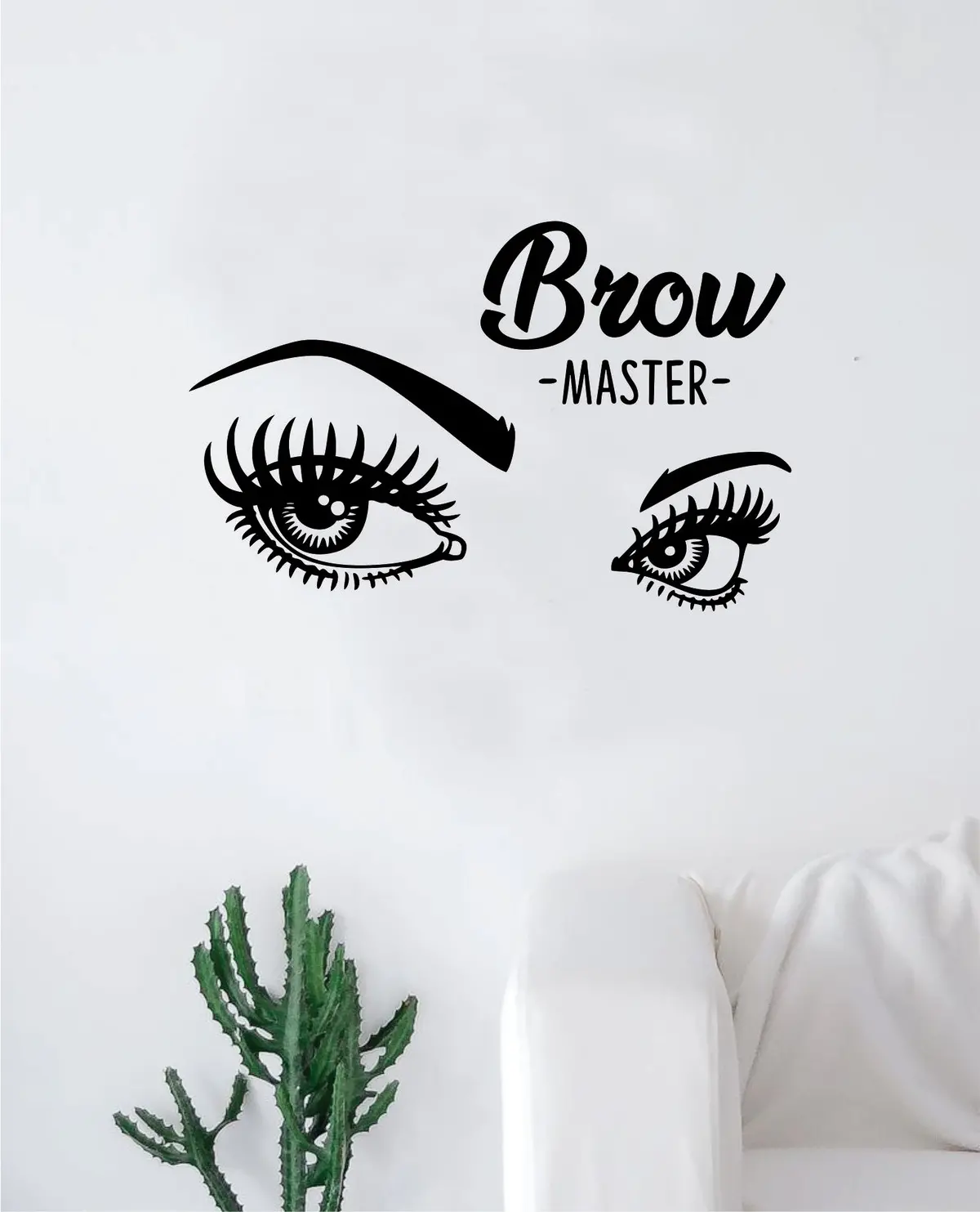 Brow Master Decal Sticker Room Bedroom Wall Vinyl Decor Art Make Up Beauty Girls Lashes 1