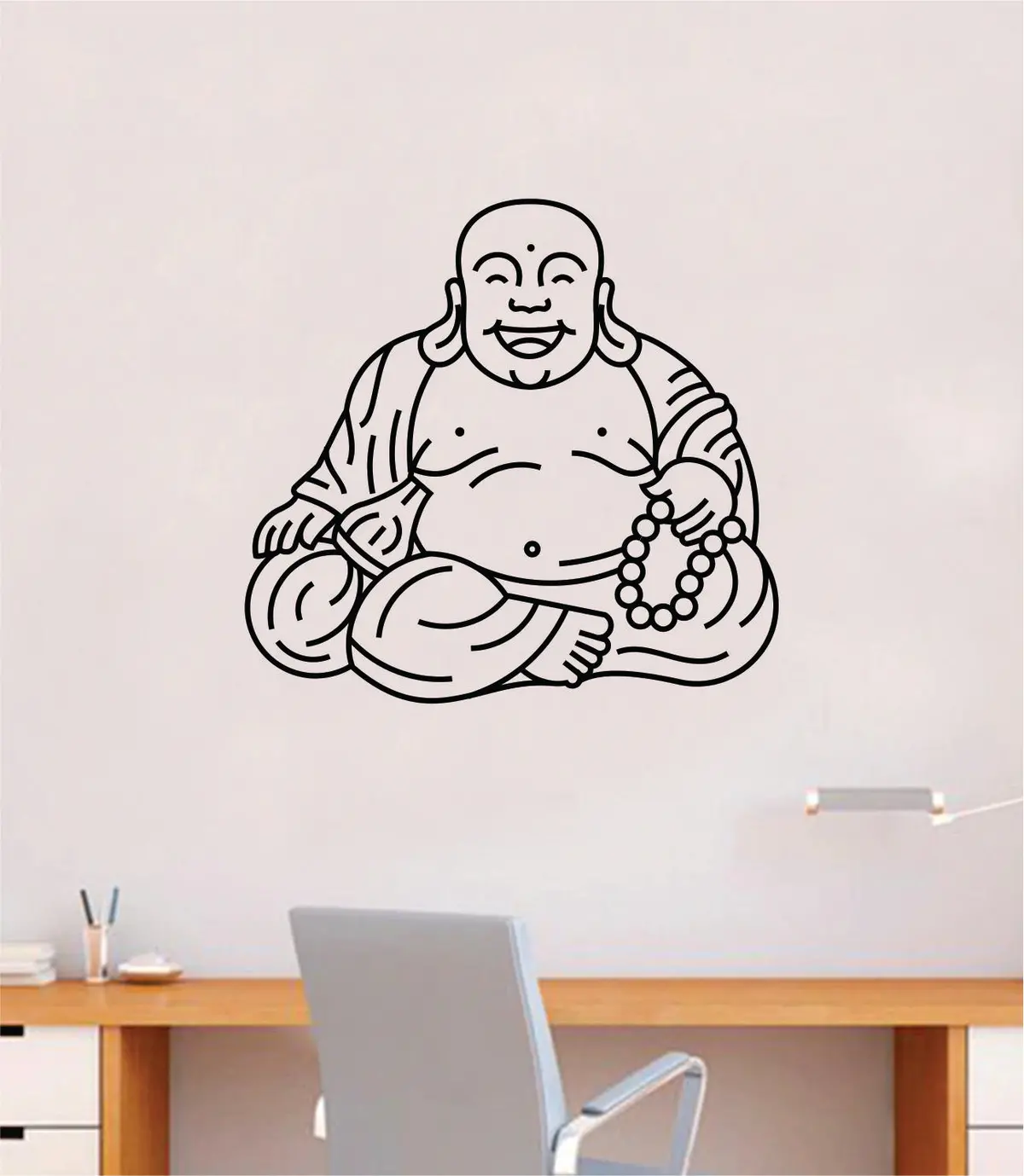 Buddha V5 Quote Wall Decal Sticker Decor Vinyl Art Bedroom Teen Good Vibes Happy Yoga Namaste Meditate 1