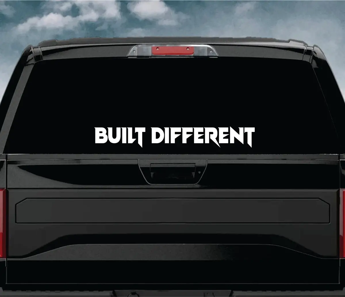 Built Different Car Decal Truck Window Windshield Banner Jdm Sticker Vinyl Quote Funny Sadboyz Racing Club Meets 2