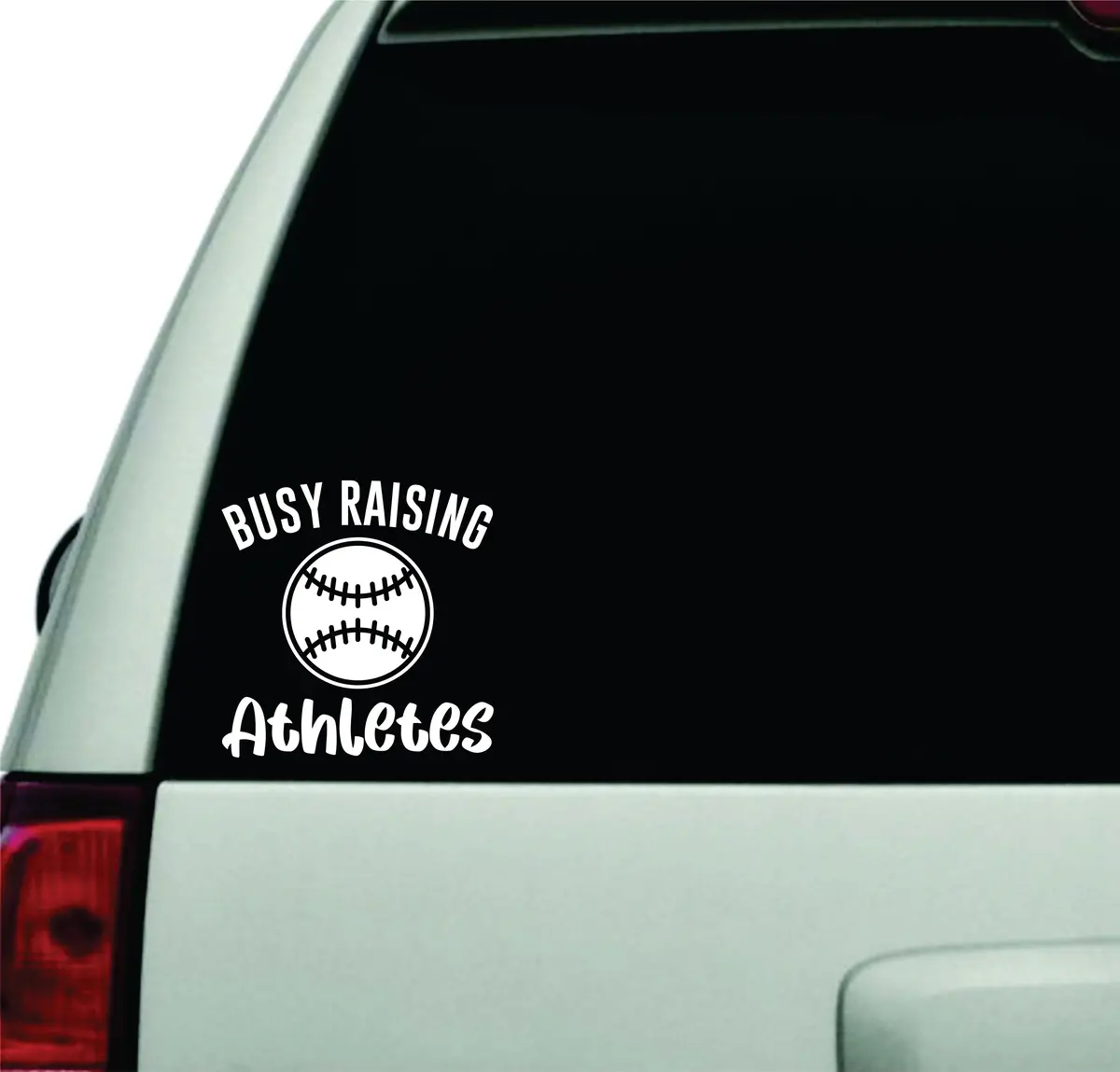 Busy Raising Athletes Baseball Softball Wall Decal Car Truck Window Windshield Jdm Sticker Vinyl Lettering Quote Boy Girl Funny Mom Dad Baby Kids Sports Ball Homerun 1
