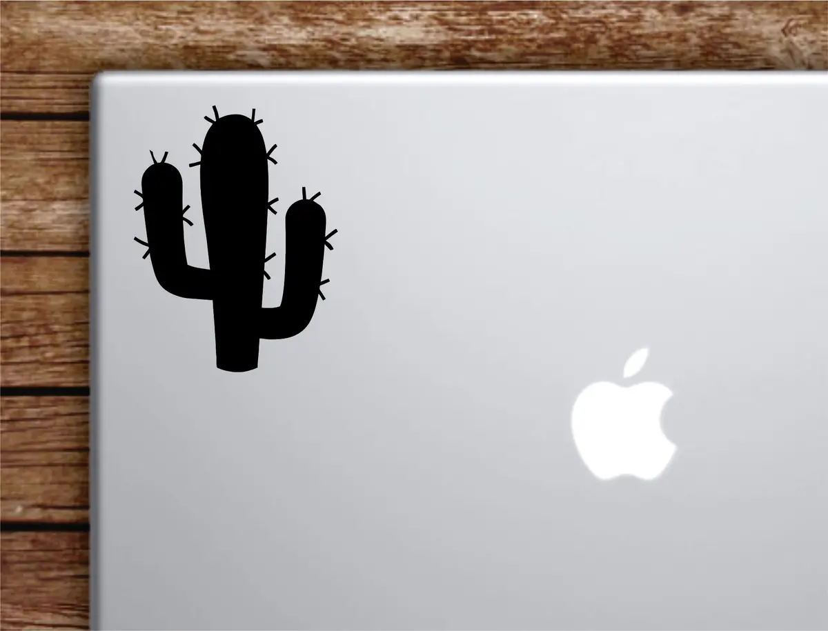 Cactus Laptop Wall Decal Sticker Vinyl Art Quote Macbook Apple Decor Car Window Truck Teen Inspirational Girls Plants Nature Cute 1