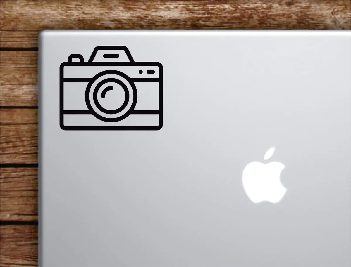 Camera Laptop Wall Decal Sticker Vinyl Art Quote Macbook Apple Decor Car Window Truck Teen Inspirational Girls Photography 1