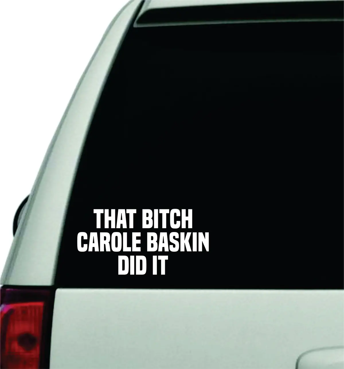 Carole Baskin Did It Decal Sticker Wall Vinyl Car Truck Window Laptop Windshield Art Funny Quote Tiger King Joe Exotic Animals Girls Cute 1