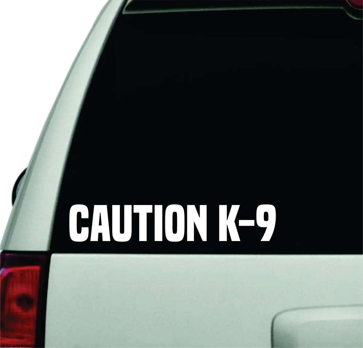 Caution K-9 Wall Decal Car Truck Window Windshield Jdm Sticker Vinyl Lettering Quote Boy Girl Funny Mom Dad Animals Puppy Police German Shepard K9 1