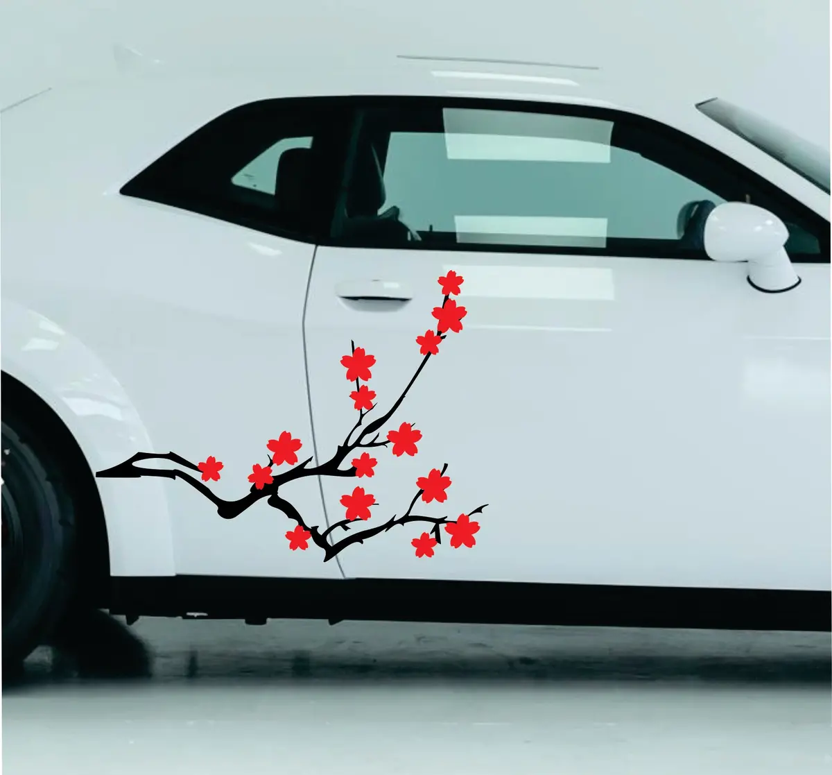 Cherry Blossom Tree Car Decal Truck Window Windshield Banner Jdm Sticker Vinyl 1