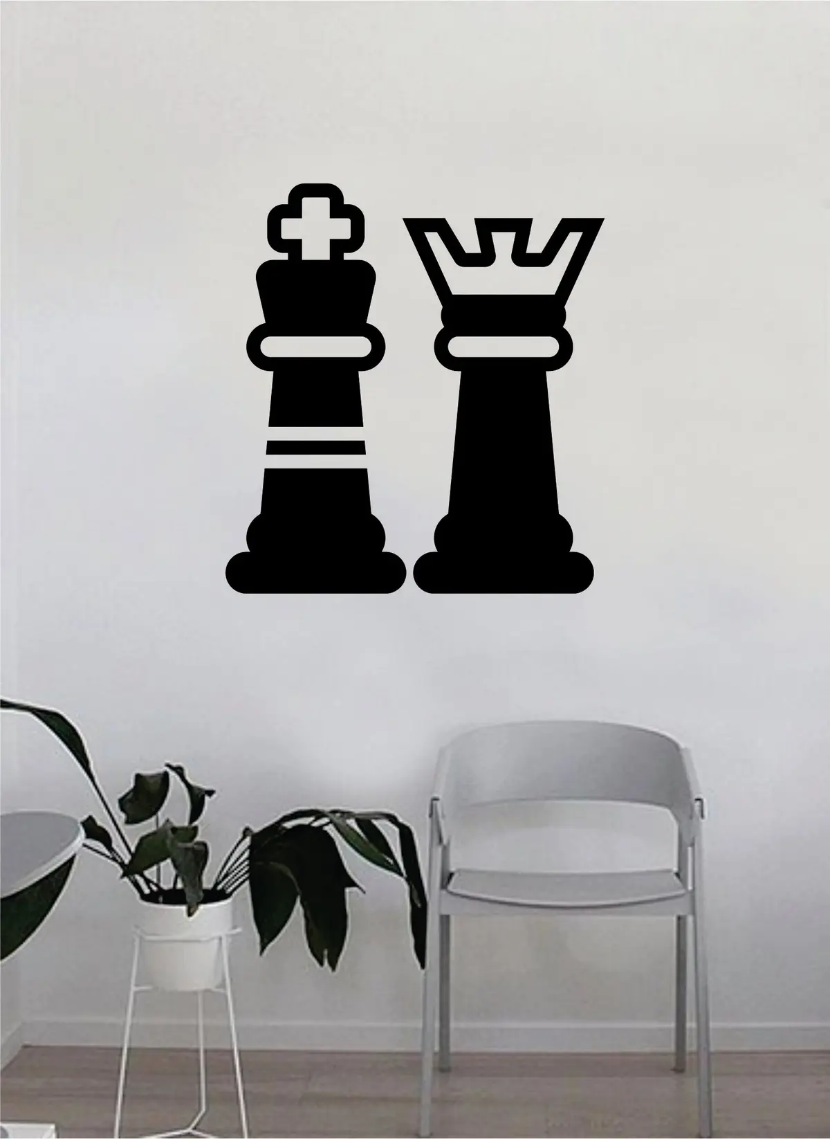 Chess Pieces Decal Sticker Wall Vinyl Art Wall Bedroom Room Home Decor Teen Inspirational Teen Kids Board Game Smart School King Queen 1