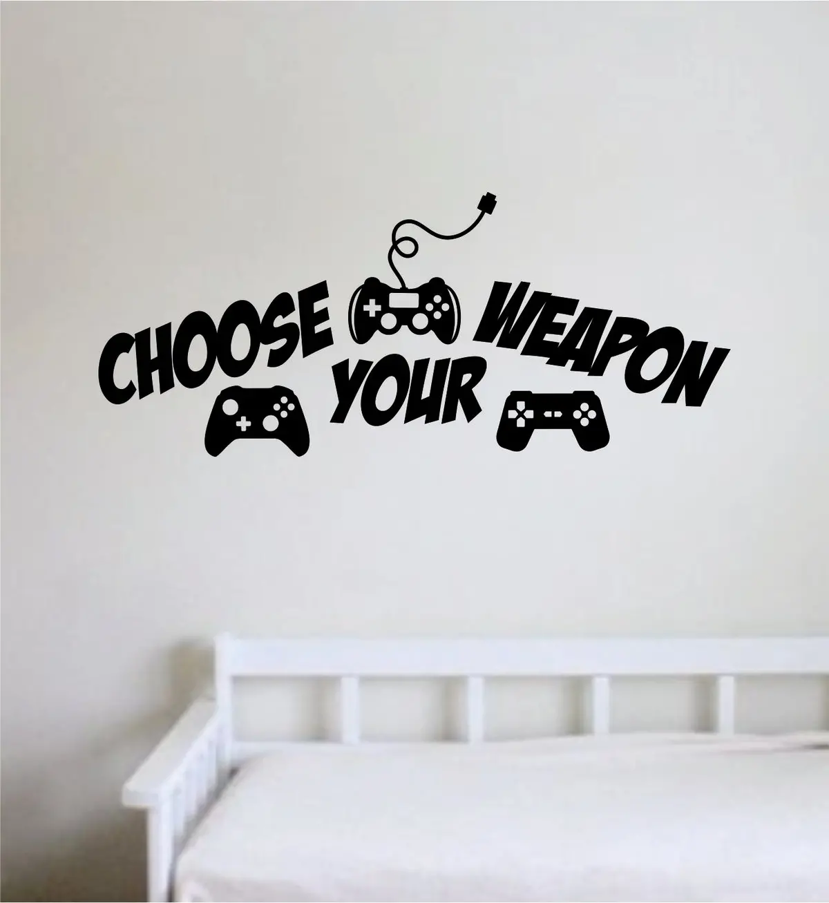 Choose Your W V2 Gamer Wall Decal Quote Home Room Decor Art Vinyl Sticker Funny Game Gaming Nerd Geek Teen Video Kids Xbox Ps4 1