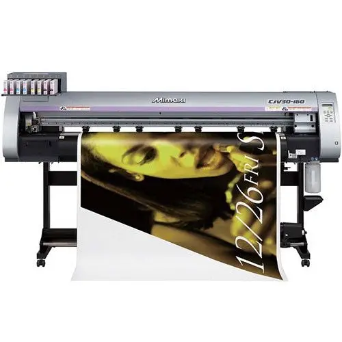 64" New Head Mimaki Print & Cut Cjv30-160 Hybrid Eco-Solvent Printer/Cutter Engaged In Printing Of Large Size Signage & Vehicle Tinting, Wrapping, Ppf 1