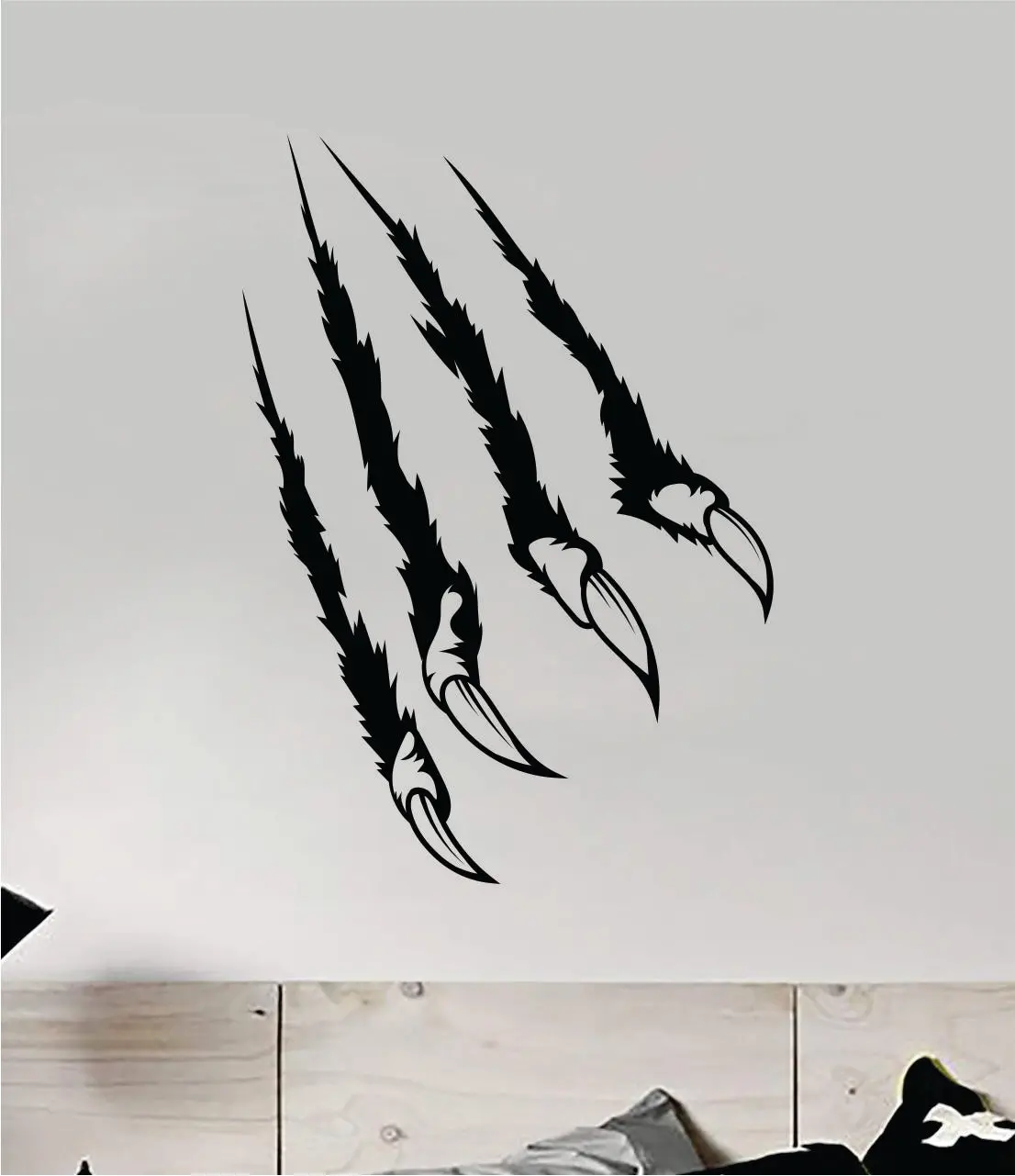 Claws Ripping V4 Wall Decal Home Decor Art Sticker Bedroom Room Quote Vinyl Boy Girl Teen Kids Baby Animals Beast Gym Fitness Lift 1
