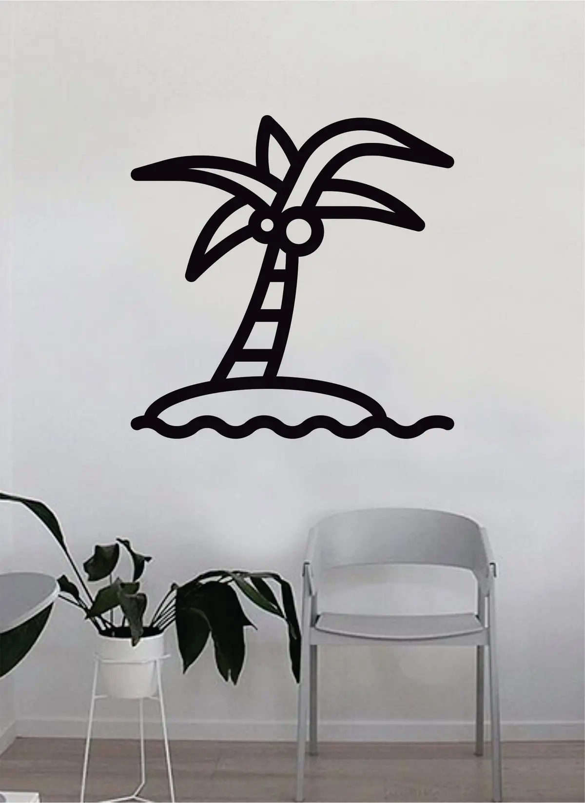 Coconut Palm Tree Decal Sticker Wall Vinyl Decor Art Living Room Bedroom Kids Nursery Baby Teen Nature Beach Ocean 1