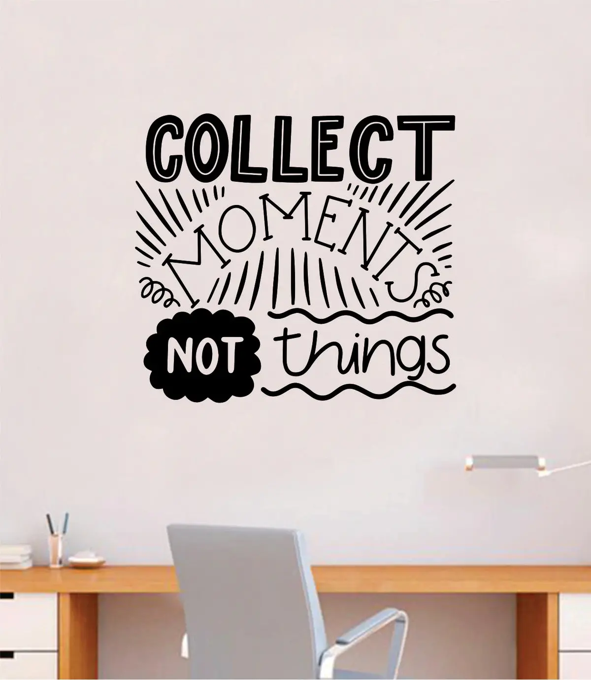 Collect Moments Not Things V4 Wall Decal Sticker Vinyl Art Bedroom Room Home Decor Inspirational School Teen Baby Nursery Travel Wanderlust Adventure 1