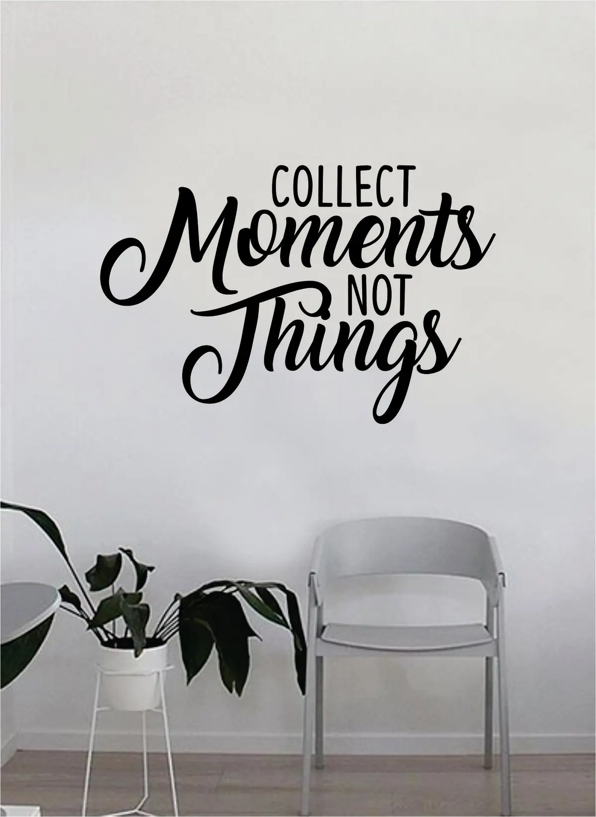 Collect Moments Not Things V3 Decal Quote Home Room Decor Art Vinyl Sticker Inspirational School Adventure Teen Travel Wanderlust Family 1