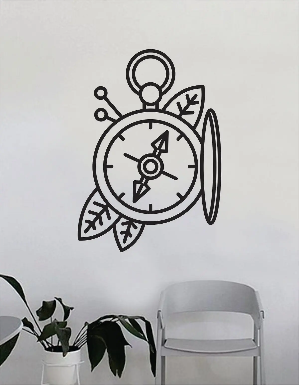 Compass V5 Wall Decal Home Decor Art Bedroom Room Sticker Vinyl Tattoo Traditional Kids Teen Nautical Travel 1