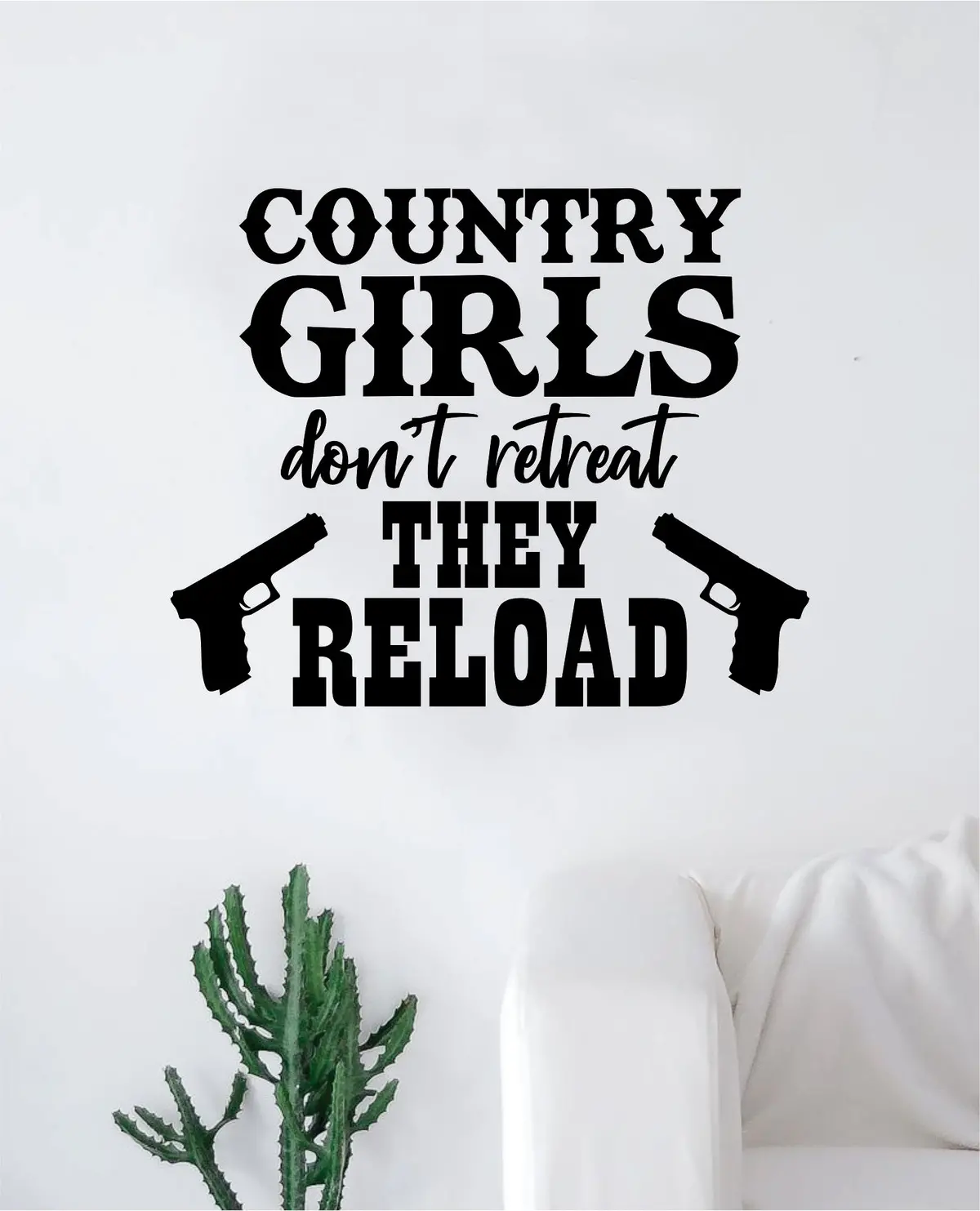 Country Girls Wall Decal Decor Art Sticker Vinyl Room Bedroom Teen Kids Nursery Cowboy Cowgirl Southern America 1
