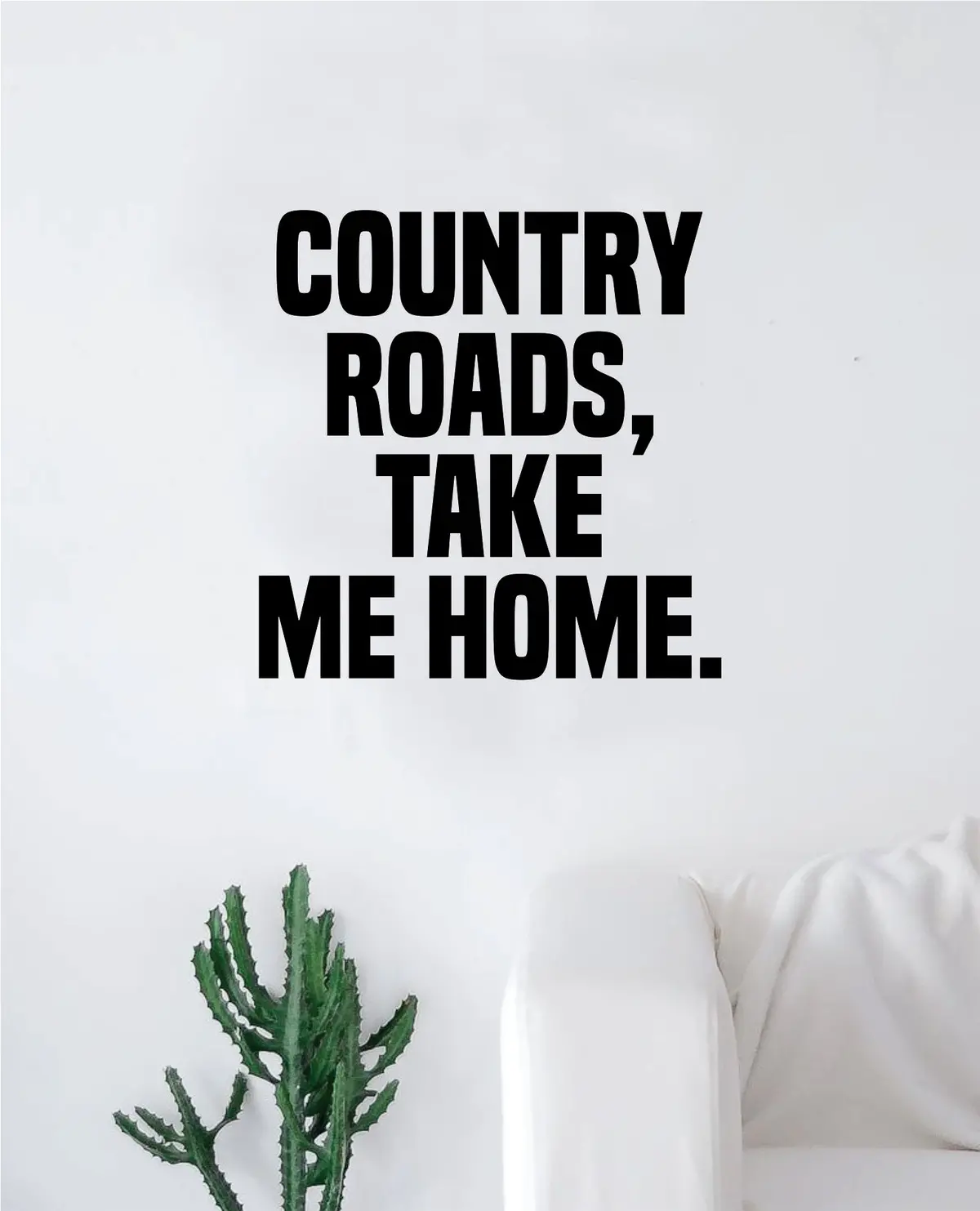 Country Roads Wall Decal Decor Art Sticker Vinyl Room Bedroom Teen Kids Nursery Cowboy Cowgirl Southern America 1