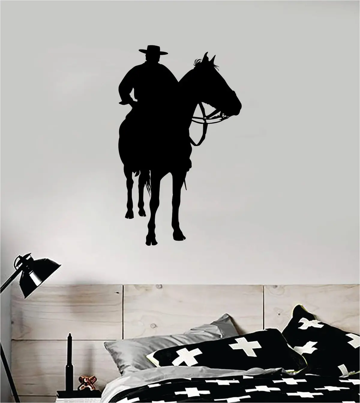 Cowboy Horse V3 Animal Wall Decal Sticker Vinyl Home Decor Art Rodeo Farm Southern American Country 1