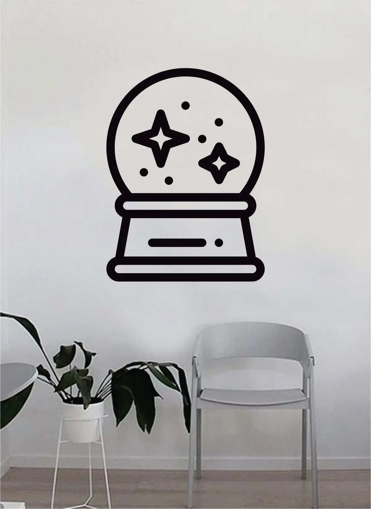 Crystal Ball V2 Decal Sticker Wall Vinyl Art Wall Bedroom Room Home Decor Inspirational Teen Nursery Tattoo 1