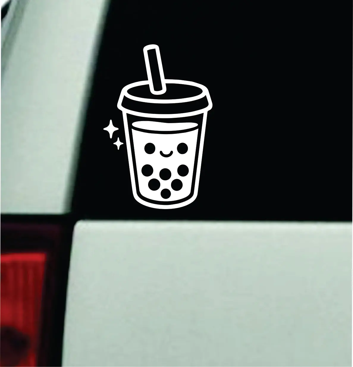 Cute Boba Tea Car Decal Truck Mirror Window Windshield Bumper Sticker Men Girls Funny Meme Cartoon 1