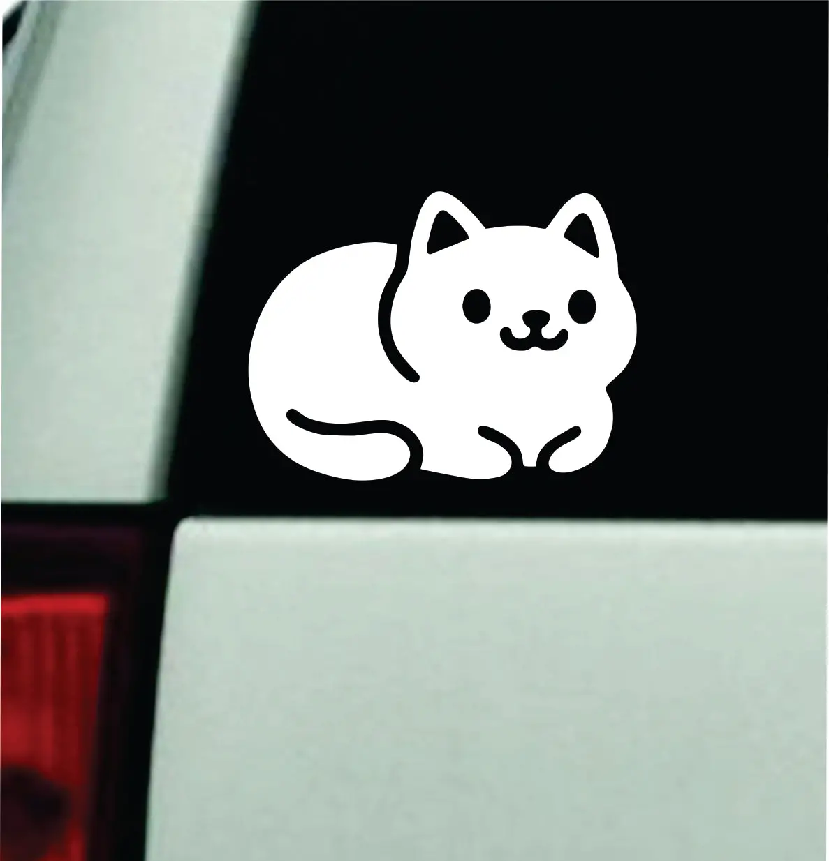 Cute Cat Loaf Car Decal Truck Mirror Window Windshield Bumper Sticker Men Girls Funny Meme Cartoon 1