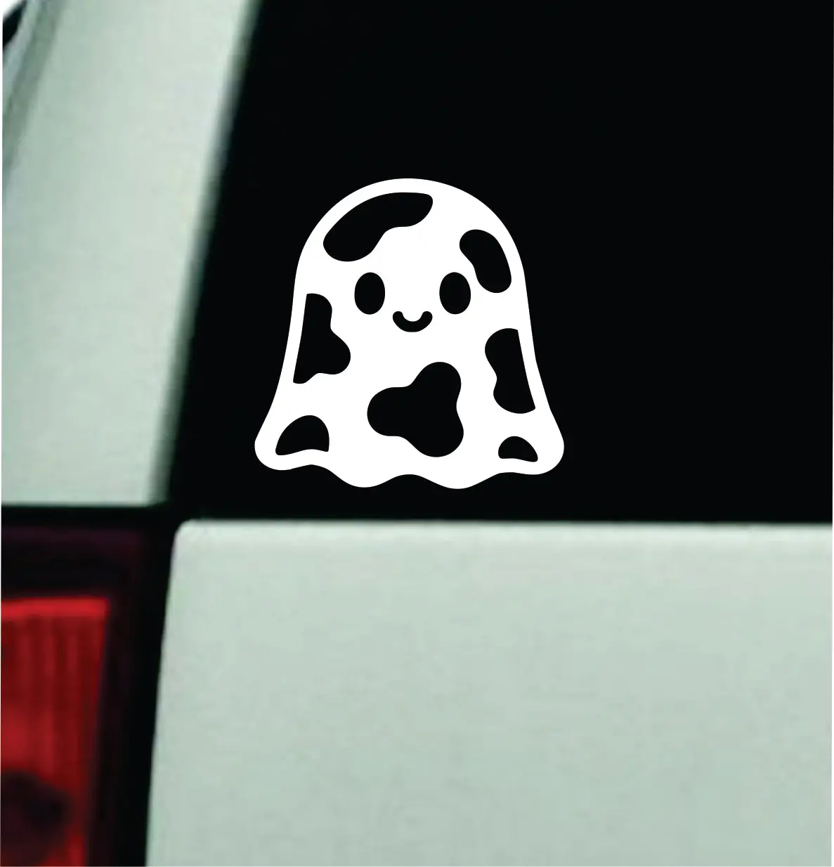 Cute Ghost Cow Pattern Car Decal Truck Mirror Window Windshield Bumper Sticker Men Girls Funny Meme Cartoon 1