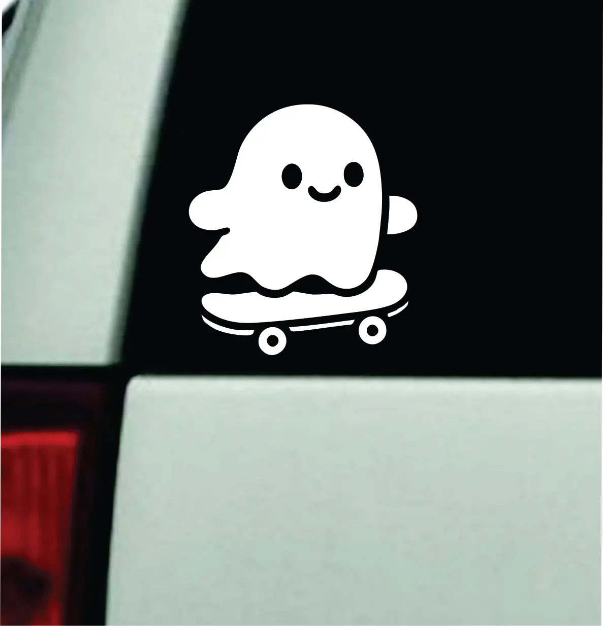 Cute Ghost Skateboard Car Decal Truck Mirror Window Windshield Bumper Sticker Men Girls Funny Meme Cartoon 1