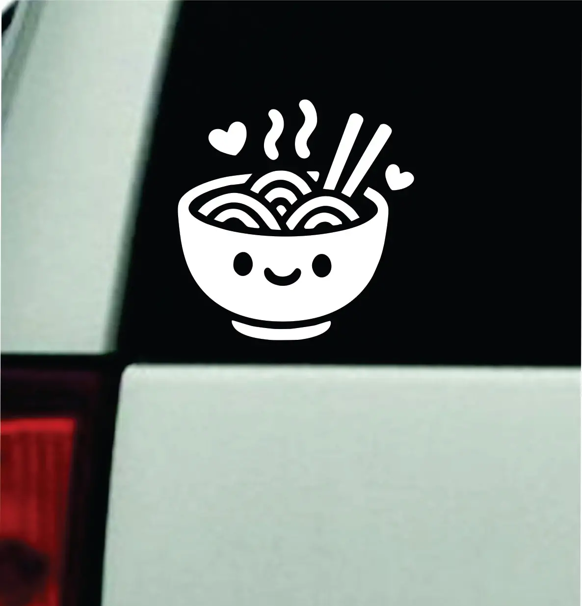 Cute Ramen V2 Noodles Car Decal Truck Mirror Window Windshield Bumper Sticker Men Girls Funny Meme Cartoon 1