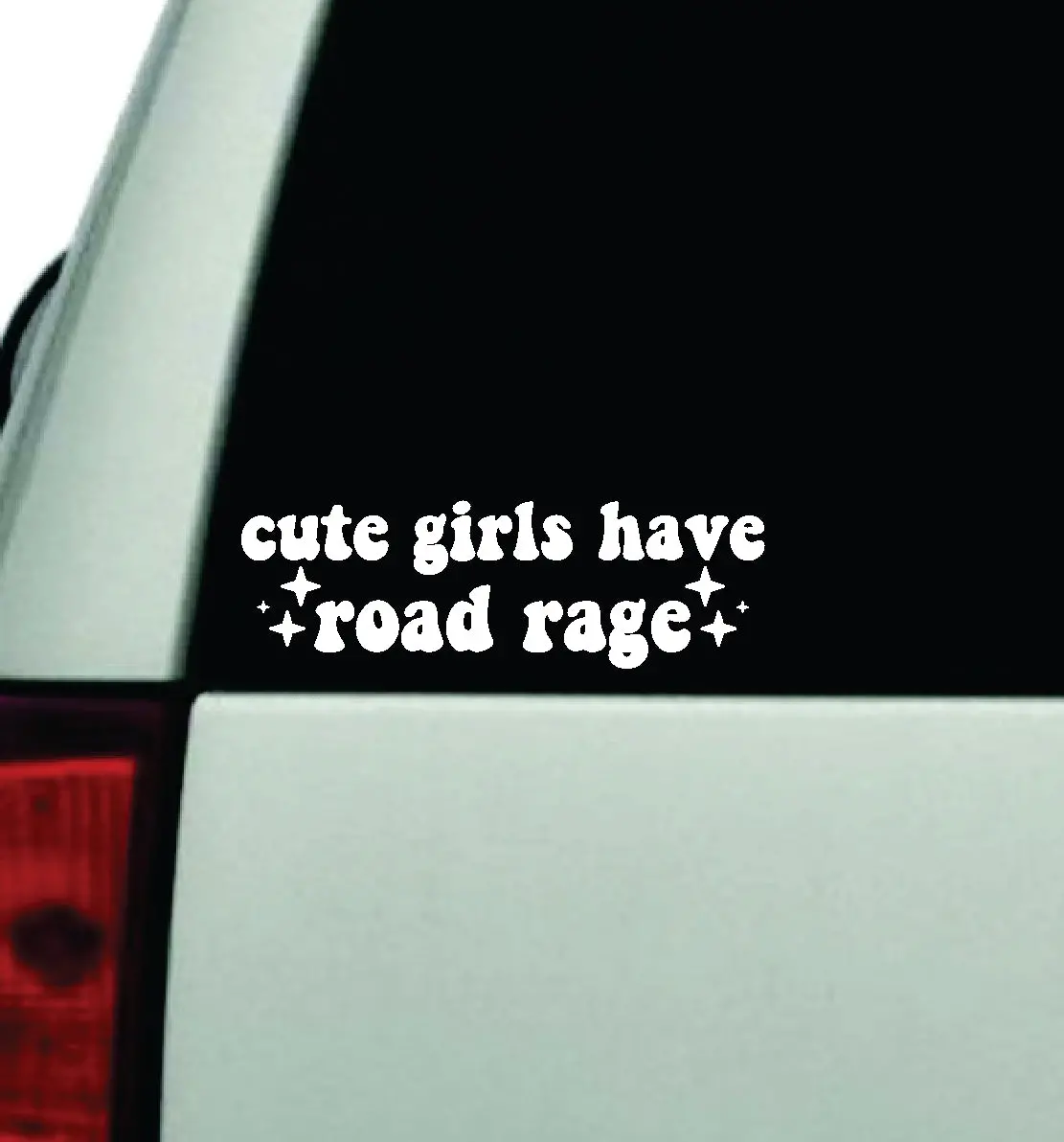 Cute Girls Have Road Rage Car Decal Truck Window Windshield Rearview Jdm Bumper Sticker Vinyl Quote Boy Funny Mom Milf Women Trendy Aesthetic Bestie 1