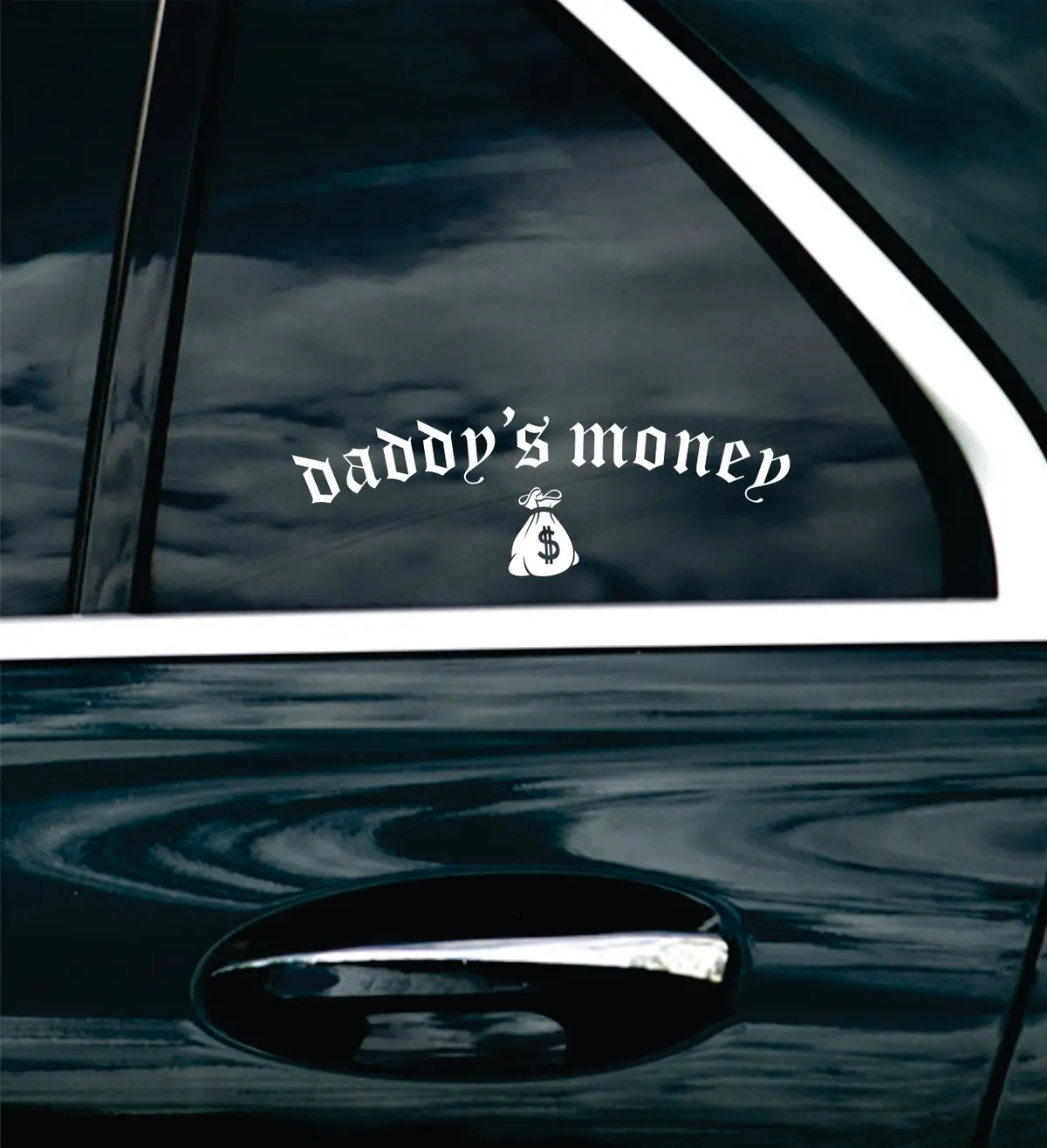 Daddy's Money Bag Car Decal Bumper Sticker Truck Mirror Window Windshield Men Jdm 3