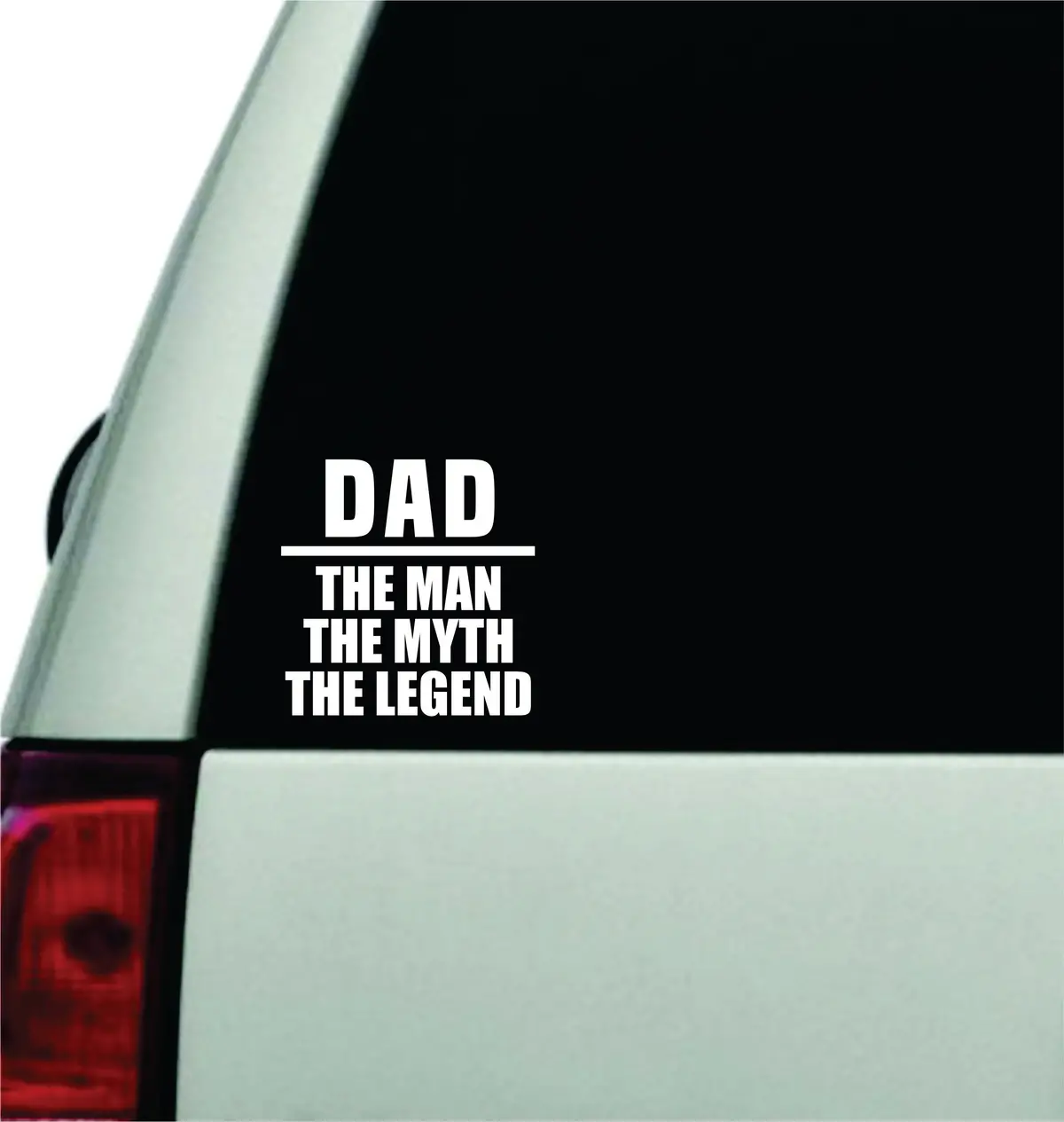 Dad The Man Myth Legend Wall Decal Car Truck Window Windshield Jdm Sticker Vinyl Lettering Quote Boy Girl Funny Baby Kids Men 1