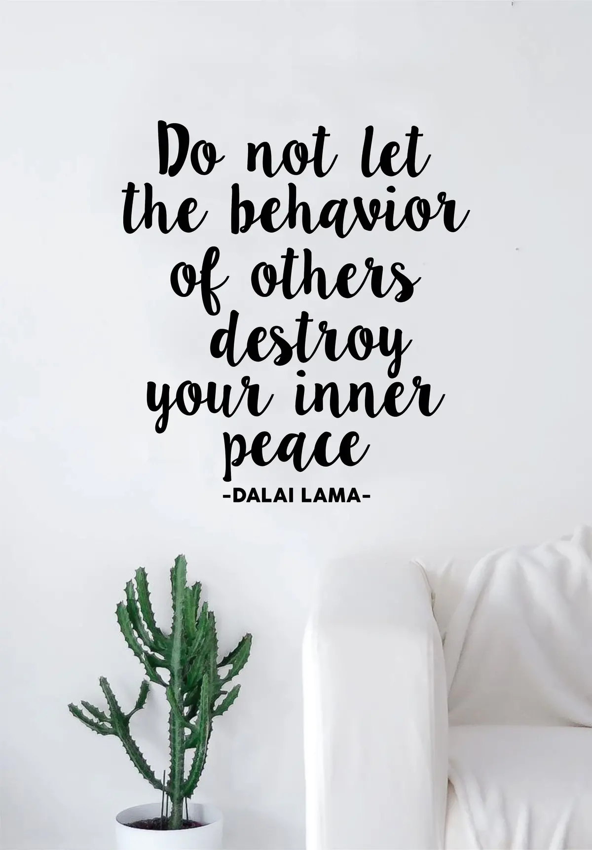 Dalai Lama Inner Peace Wall Decal Sticker Home Decor Vinyl Art Bedroom Teen Inspirational Quote Yoga Namaste Meditate Relax 1
