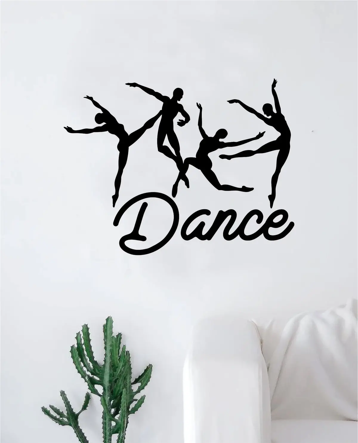 Dance Dancers Quote Wall Decal Sticker Bedroom Living Room Vinyl Art Home Sticker Decoration Decor Teen Nursery Inspirational Dancing Girls Leap Ballerina Ballet 1
