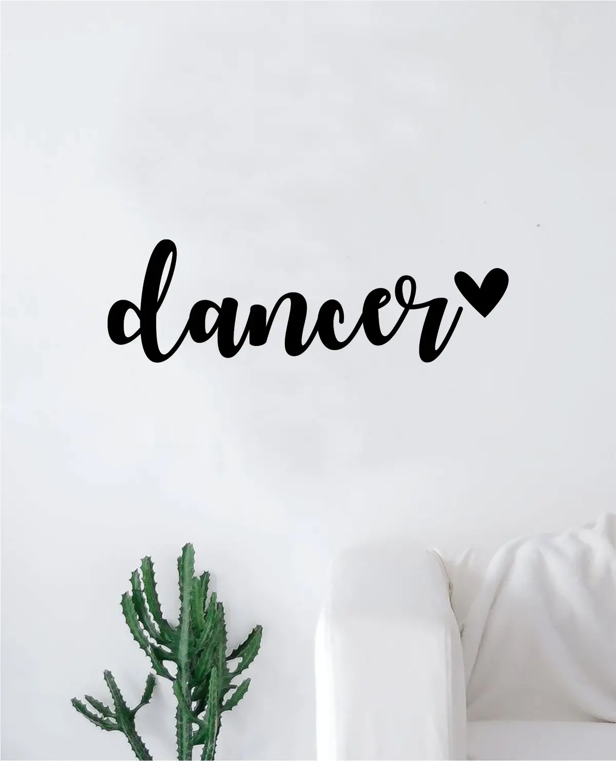 Dancer Heart Quote Wall Decal Sticker Decor Vinyl Art Bedroom Teen Girls Dance Dancing Music 1