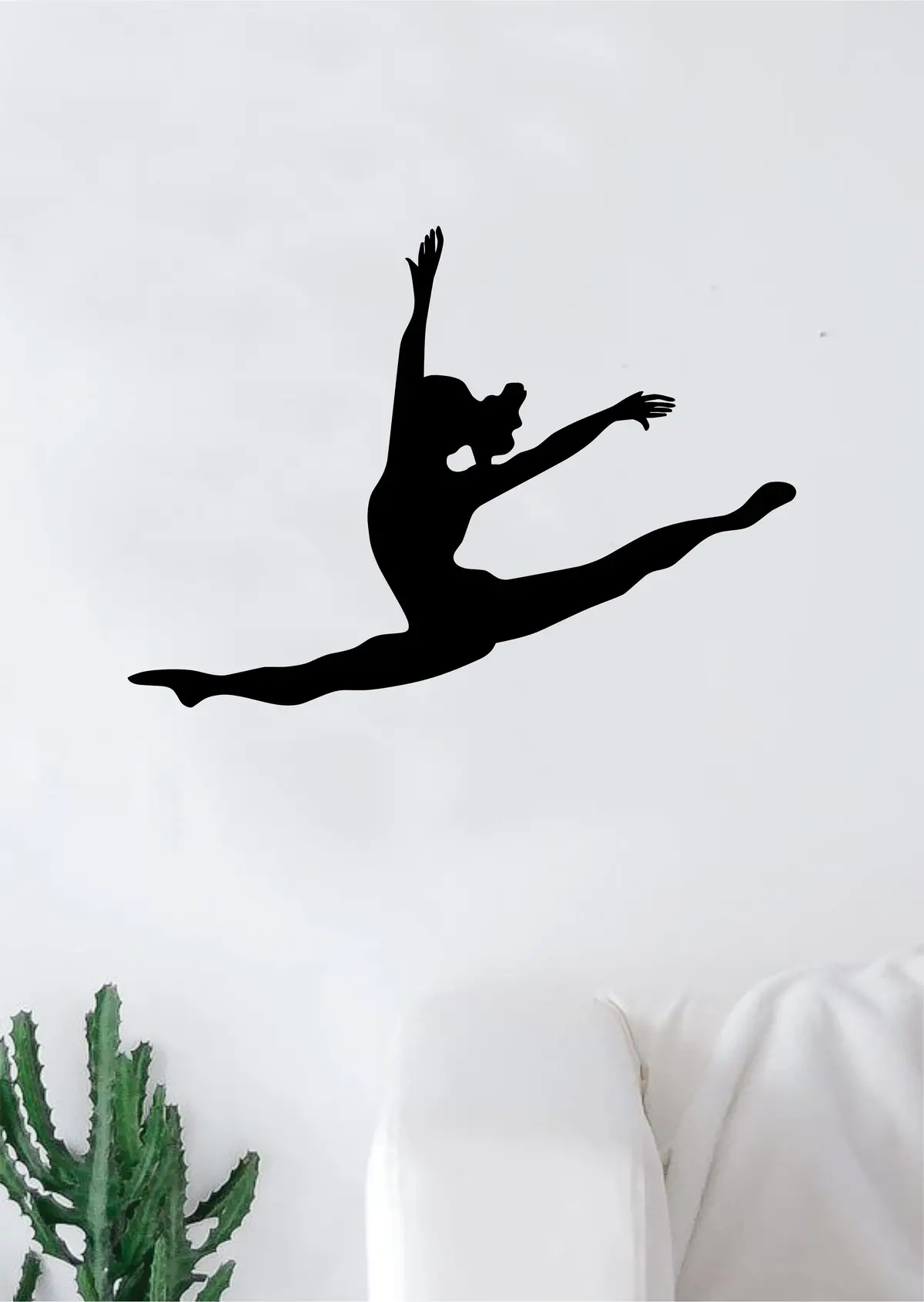 Dancer Leap Quote Wall Decal Sticker Bedroom Living Room Vinyl Art Home Sticker Decoration Decor Teen Nursery Inspirational Dancer Dancing Girls Leap Ballerina Cute 1
