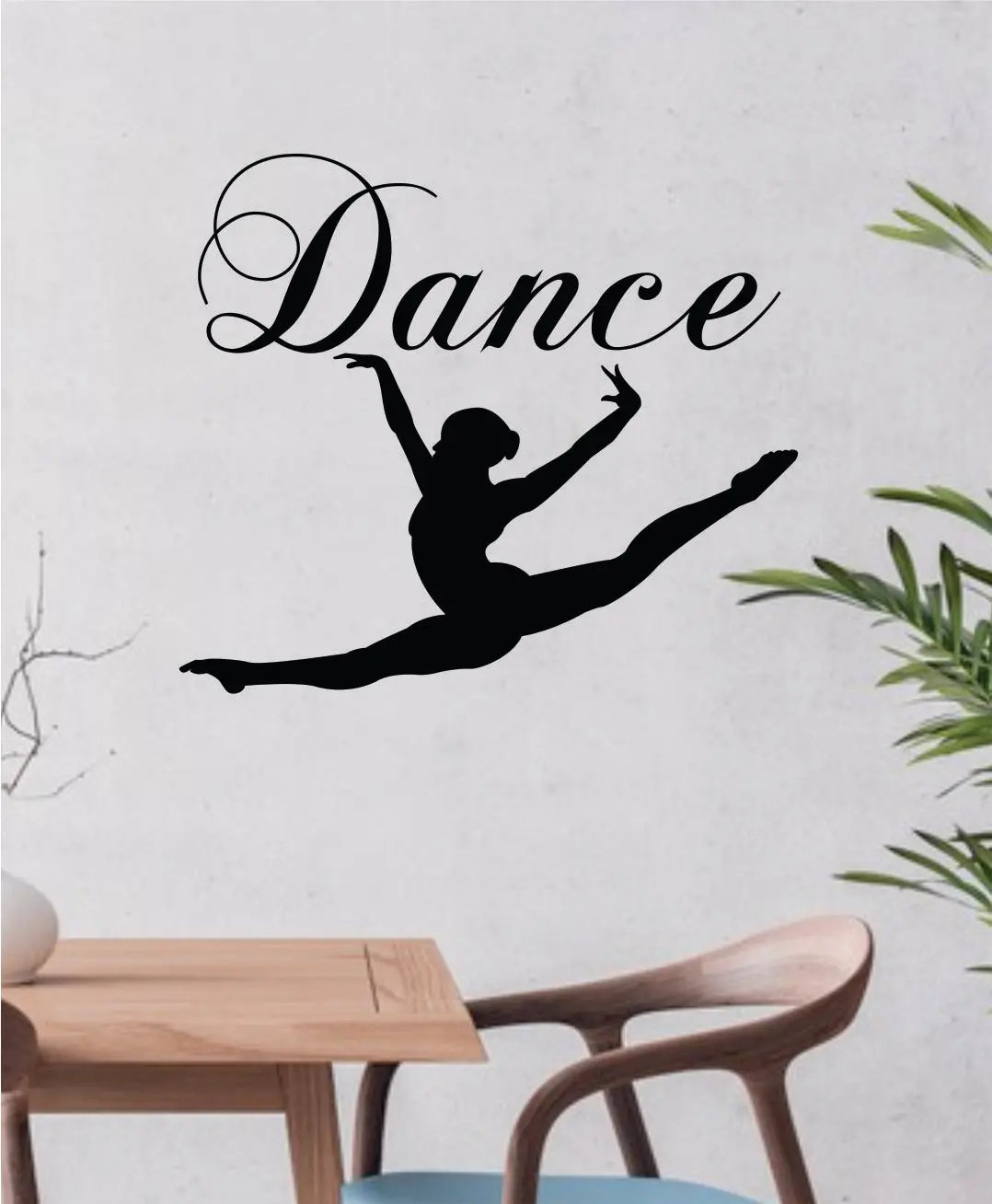 Dance Quote Wall Decal Sticker Bedroom Living Room Vinyl Art Home Sticker Decor Teen Nursery Inspirational Dancer Dancing Girls Leap Ballerina Cute 1