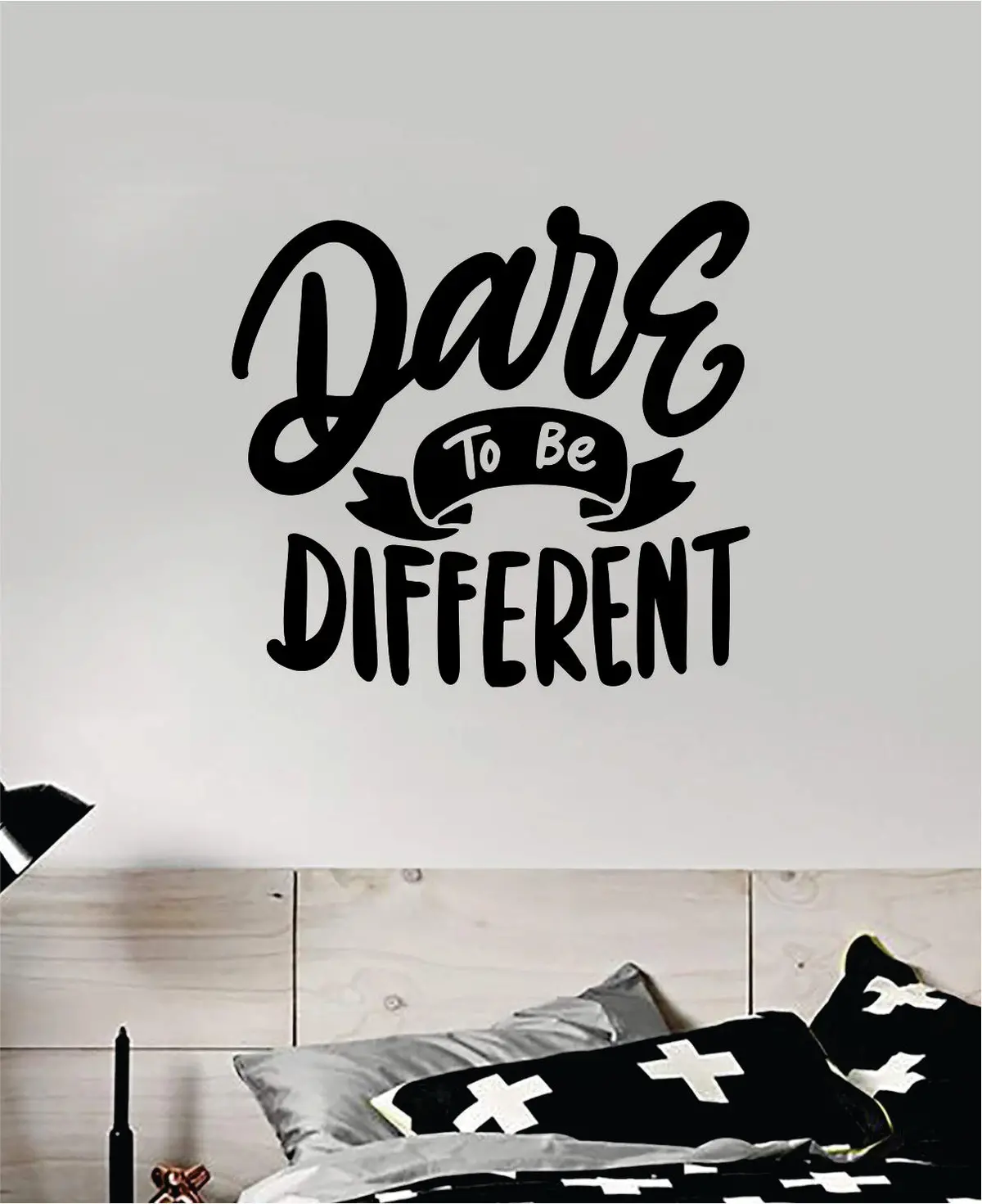 Dare To Be Different Wall Decal Quote Home Room Decor Art Vinyl Sticker Inspirational Motivational Good Vibes Teen Baby School 1